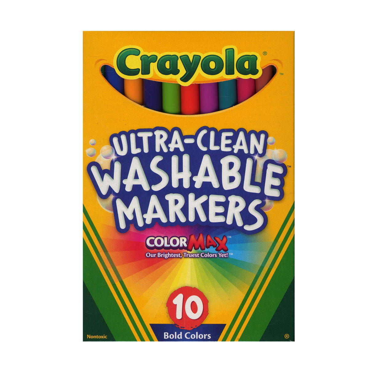 Crayola Marcadores lavables ultralimpios de colores llamativos - 4 ...